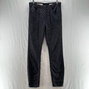 Pilcro Anthropologie Jeans Womens 29 High Rise Skinny Button Fly Jacquard Gray